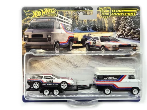 Hot Wheels Team Transport - DMC DeLorean - HW Rally Hauler -  Hot Wheels - 1:64