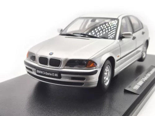 BMW E46 sedan (1999) - ezüst -  KK-Scale - 1:18