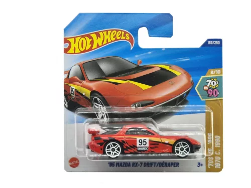 95 Mazda RX-7 Drift/Déraper - '70s vs. '90s 9/10 - 163/250 -  Hot Wheels - 1:64