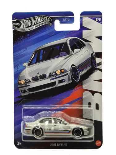 BMW M5 (2001) - BMW E39 M5 - 5/5 - hosszú kártyás -  Hot Wheels - 1:64