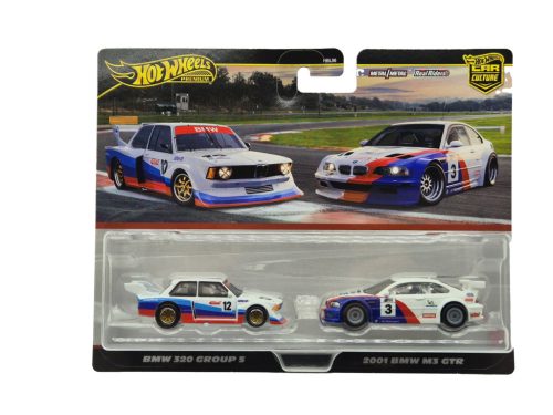 Hot Wheels Premium - Duo Pack - BMW 320 Group 5 - 2001 BMW M3 GTR -  Hot Wheels - 1:64