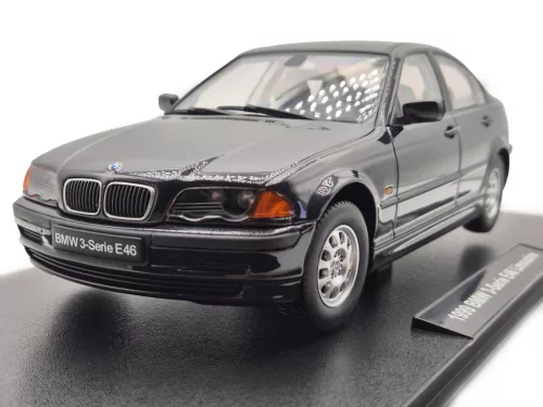 BMW E46 sedan (1999) - fekete -  KK-Scale - 1:18