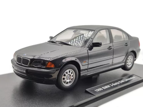 BMW E46 sedan (1999) - fekete -  KK-Scale - 1:18