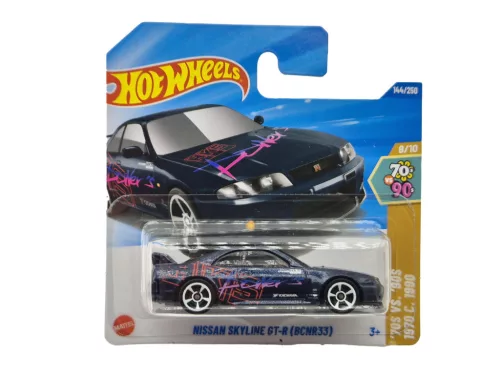 Hot Wheels Nissan Skyline GT-R (BCNR33) - '70s VS. '90s 8/10 - 144/250 - Hot Wheels - 1:64 - Kék