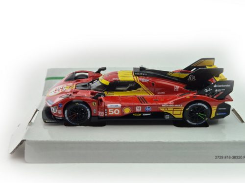 Ferrari 499P 3.0L Turbo V6 #50 - winner 24h Le Mans (2024) - Antonio Fuoco - Miguel Molina - Nicklas Nielsen -  Bburago - 1:43