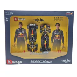   Red Bull RB20 F1 szett (2024) - #1 Max Verstappen - #11 Sergio Perez -  Bburago - 1:43