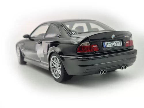 BMW E46 M3 CSL coupe (2003) - fekete -  Norev - 1:18