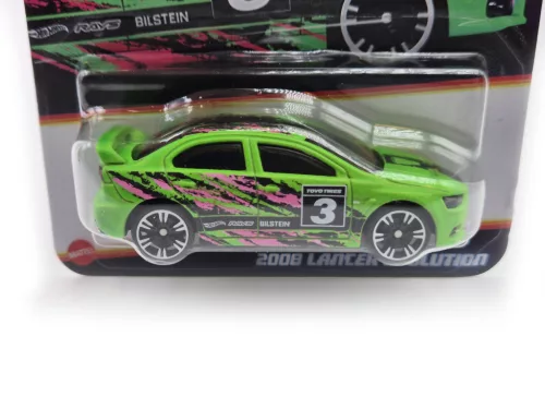 Hot Wheels 2008 Mitsubishi Lancer Evolution - Neon Speeders -  Hot Wheels - 1:64