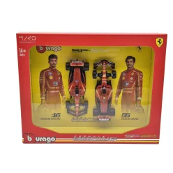   Ferrari SF-24 F1 szett (2024) - #16 Charles Leclerc - #55 Carlos Sainz -  Bburago - 1:43