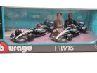 Mercedes W15 F1 szett (2024) - #44 Lewis Hamilton - #63 George Russel -  Bburago - 1:43