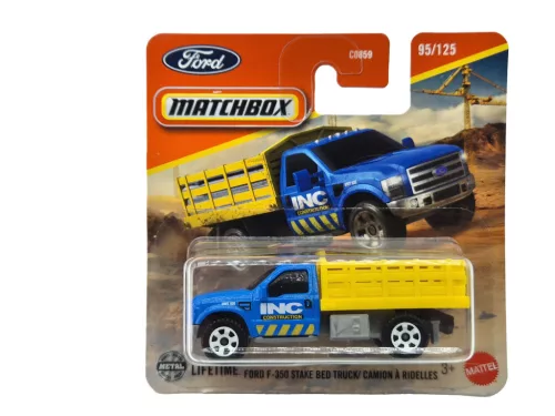Ford F-350 Stake Bed Truck - 95/125 - bliszteres -  Matchbox - 1:64