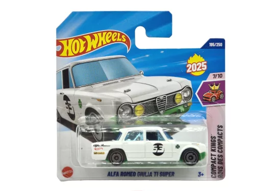 Hot Wheels Alfa Romeo Giulia TI Super - Compact Kings 7/10 - 195/250 -  Hot Wheels - 1:64