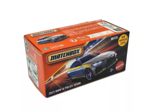 BMW i4 Police sedan (2023) - 80/125 -  Matchbox - 1:64