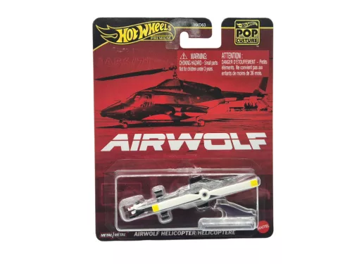 Hot Wheels Premium - Pop Culture - Airwolf - Helicopter -  Hot Wheels - 1:64