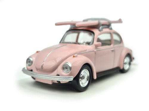 Volkswagen VW Beetle Bogár Coccinelle (1973) - szörfdeszkákkal -  Norev - 1:43