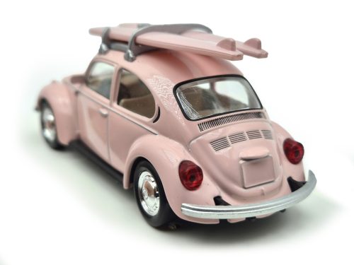 Volkswagen VW Beetle Bogár Coccinelle (1973) - szörfdeszkákkal -  Norev - 1:43