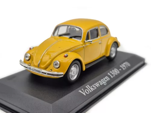 Volkswagen VW Beetle Bogár 1300 (1970) - sárga - Edicola - 1:43