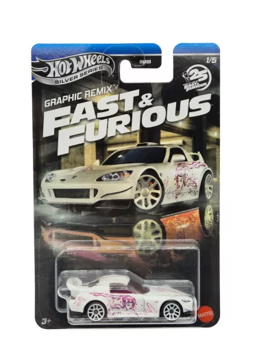Hot Wheels Graphic Remix - Fast and Furious - Halálos iramban 1/5 - Honda S2000 -  Hot Wheels - 1:64