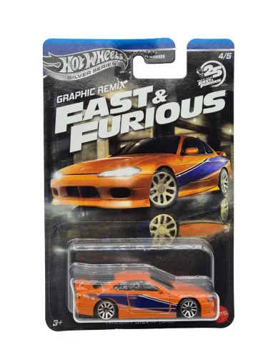 Hot Wheels Graphic Remix - Fast and Furious - Halálos iramban 4/5 - Nissan Silvia (S15) -  Hot Wheels - 1:64
