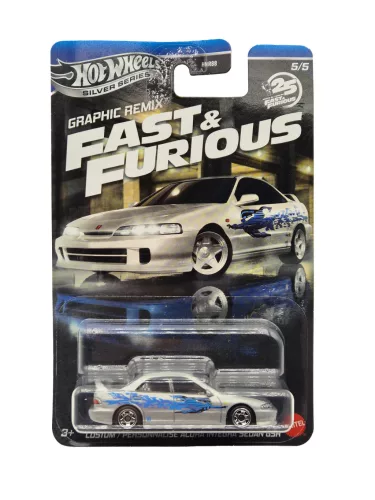 Hot Wheels Graphic Remix - Fast and Furious - Halálos iramban 5/5 - Custom Acura Integra Sedan GSR -  Hot Wheels - 1:64