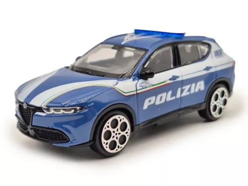 Alfa Romeo Tonale Polizia (2023) - rendőrautó -  Bburago - 1:43