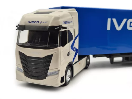 Iveco Fiat S-Way 570 kamion pótkocsival (2021) -  Bburago - 1:43