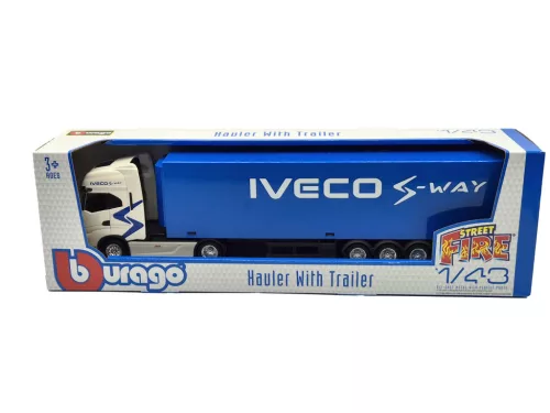 Iveco Fiat S-Way 570 kamion pótkocsival (2021) -  Bburago - 1:43