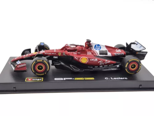 Ferrari SF-25 Team Scuderia F1 #16 (2025) - Charles Leclerc - PILÓTÁVAL -  Bburago - 1:43