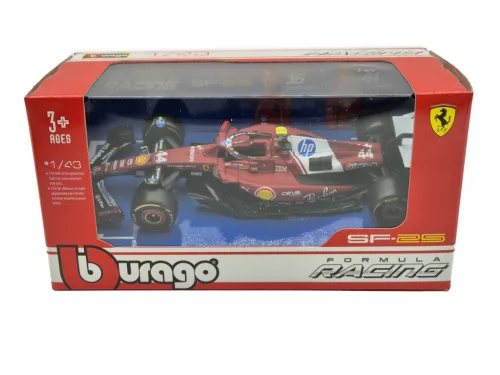 Ferrari SF-25 Team Scuderia F1 #44 (2025) - Lewis Hamilton -  Bburago - 1:43