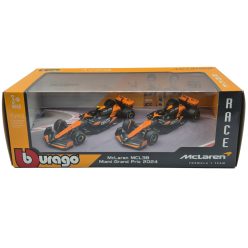  McLaren MCL38 F1 szett (2024) - #4 Lando Norris - #81 Oscar Piastri -  Bburago - 1:43