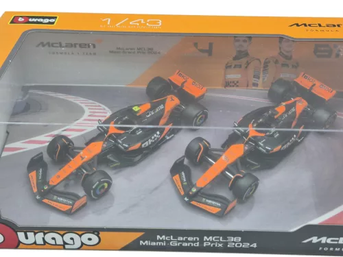 McLaren MCL38 F1 szett (2024) - #4 Lando Norris - #81 Oscar Piastri -  Bburago - 1:43