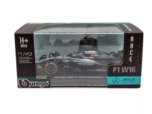 Mercedes GP W16 F1 #63 (2025) - George Russel - PILÓTÁVAL -  Bburago - 1:43