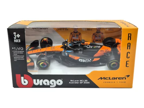 McLaren MCL39 F1 #81 (2025) - Oscar Piastri -  Bburago - 1:43