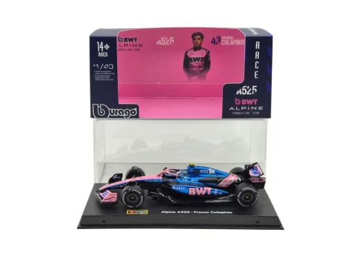Alpine A525 F1 #43 (2025) - Franco Colapinto - PILÓTÁVAL -  Bburago - 1:43