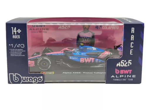 Alpine A525 F1 #43 (2025) - Franco Colapinto - PILÓTÁVAL -  Bburago - 1:43