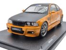 BMW E46 M3 coupe (2000) - narancs / fekete -  Solido - 1:18