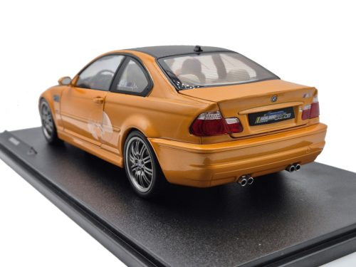 BMW E46 M3 coupe (2000) - narancs / fekete -  Solido - 1:18