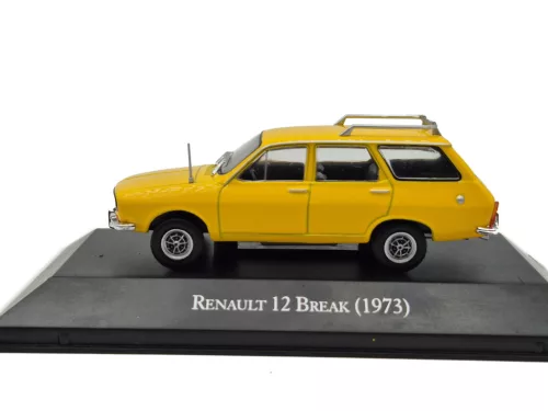 Renault R12 Break SW / Dacia (1973) - sárga -  Edicola - 1:43