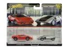 Hot Wheels Premium - Duo Pack - Lamborghini Countach LP5000 QV - Lancia Stratos Zero -  Hot Wheels - 1:64