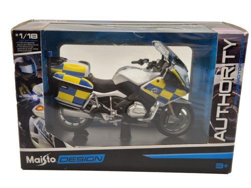 BMW R1200RT police UK - Angol rendőrmotor - Maisto - 1:18