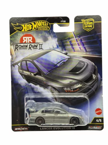 Hot Wheels Premium - Car Calture Ronin Run II 4/5 - Mitsubishi Lancer Evolution Evo IX -  Hot Wheels - 1:64