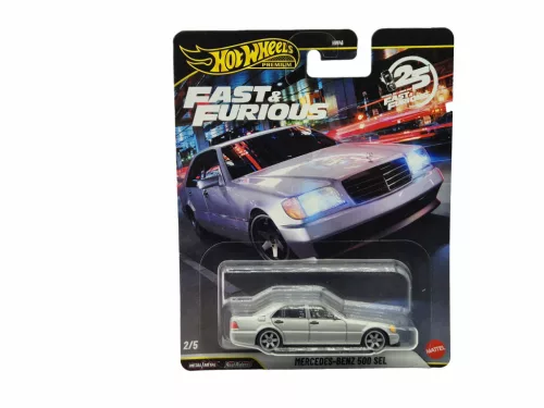 Hot Wheels Premium Fast and Furious - Halálos iramban 2/5 - Mercedes - Benz 500 SEL (W140) -  Hot Wheels - 1:64