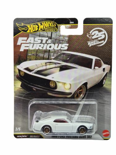 Hot Wheels Premium Fast and Furious - Halálos iramban 3/5 - Ford Mustang Boss 302 (1969) -  Hot Wheels - 1:64