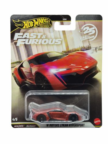 Hot Wheels Premium Fast and Furious - Halálos iramban 4/5 - W Motors Lykan Hypersport -  Hot Wheels - 1:64