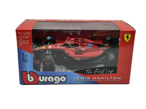 Ferrari SF-23 Team Scuderia F1 #44 (2023) - Fiorano - the first lap - Lewis Hamilton -  Bburago - 1:43
