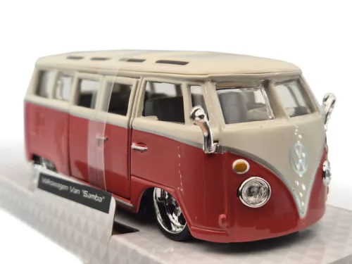 Volkswagen VW T1 Samba Minibus Custom (1967) -  Bburago - 1:32