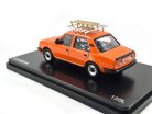 Skoda 120L (1984) - tetőcsomagtartóval és szánkóval - narancs - Abrex - 1:43
