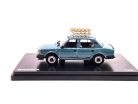Skoda 120L (1984) - tetőcsomagtartóval és szánkóval - türkiz - Abrex - 1:43