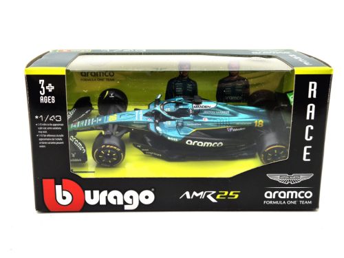 Aston Martin AMR25 F1 #18 (2025) - Lance Stroll - Bburago - 1:43