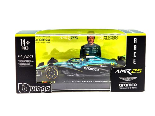 Aston Martin AMR25 F1 #14 (2025) - Fernando Alonso - PILÓTÁVAL - Bburago - 1:43